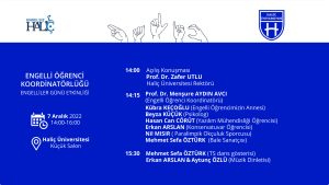 Engelli Öğrenci Koordinatörlüğü Engelliler Günü Etkinliği