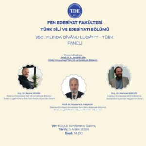 950. Yılında Dîvânu Lugâti’t-Türk Paneli