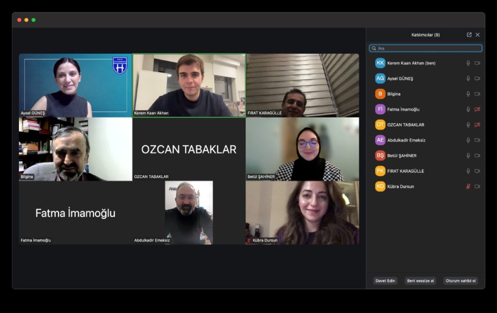 Türk Dili ve Edebiyatı Bölümü 2024-2025 Güz Dönemi Dış Paydaş Toplantısı Çevrim İçi Olarak Gerçekleştirildi