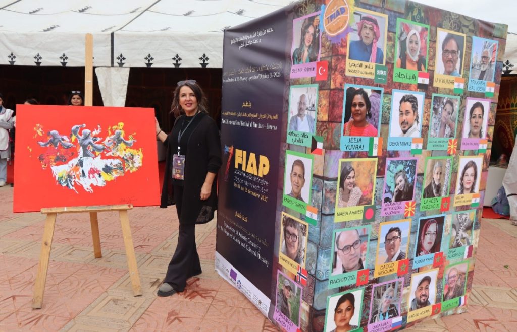 Dr. Öğr. Üyesi Belma Yamur, 7. Uluslararası Fas Güzel Sanatlar Festivali’nde Üniversitemizi Temsil Etti