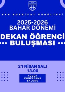 2025-2026 Bahar Dönemi Dekan-Öğrenci Buluşması