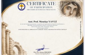 Dr. Öğr. Üyesi Menekşe Yavuz Hocamız ZEUGMA 16th International Congress on Scientific Research’te Bildiri Sundu