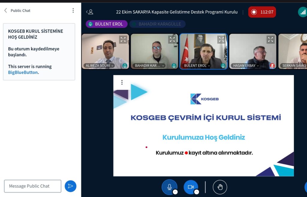Doç. Dr. Alireza Souri, KOSGEB Kurul Değerlendirme Toplantısı’nda Görev Aldı